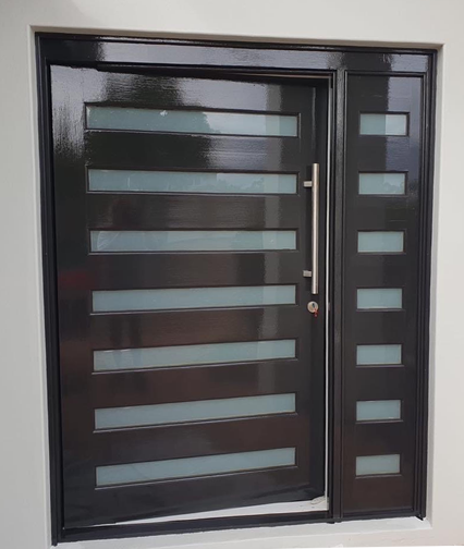 painted feature door