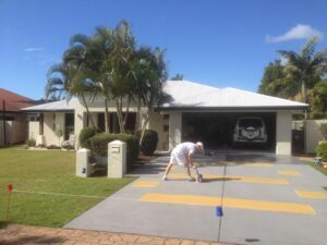 driveway painting brisbane bayside